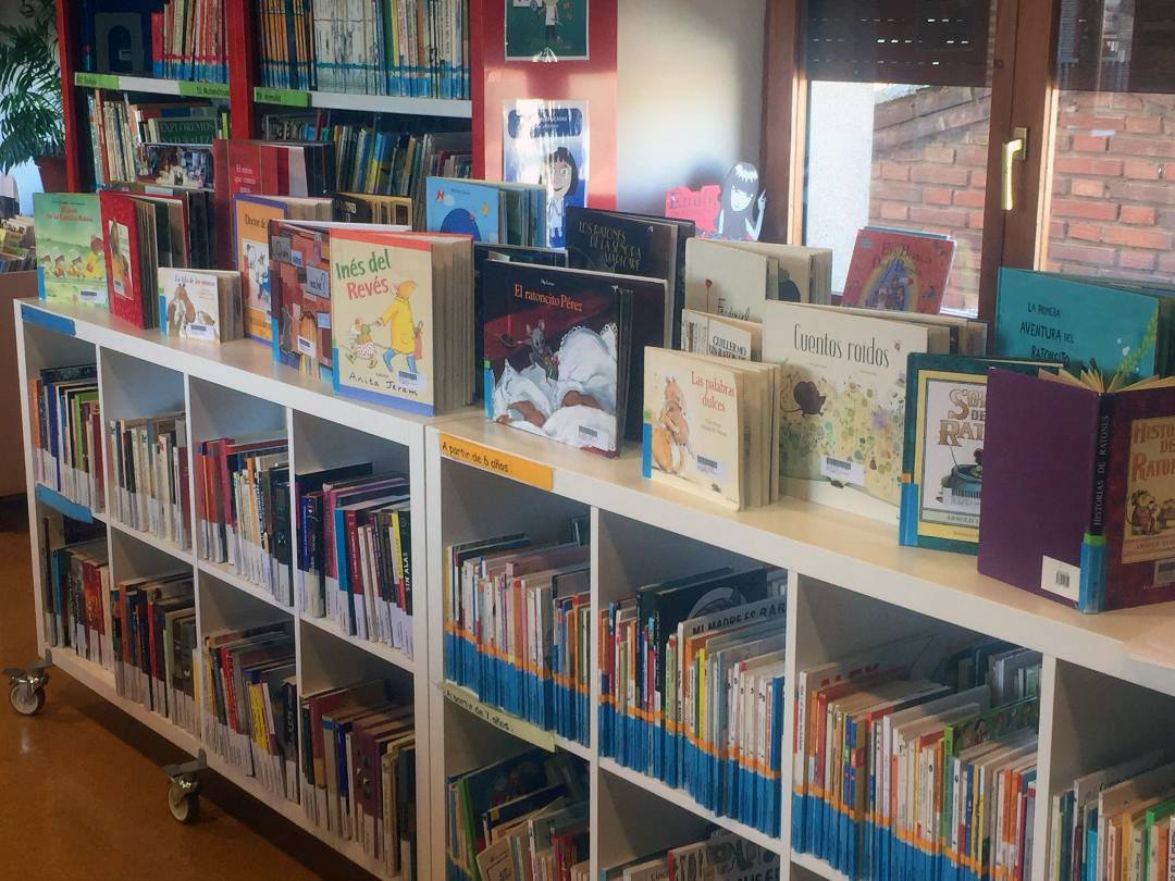 Fotografía estantería libros Biblioteca