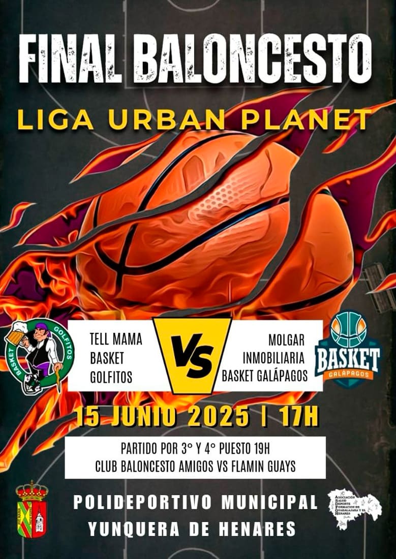 Cartel fase final de la IX Liga Provincial ASDFGH de Baloncesto