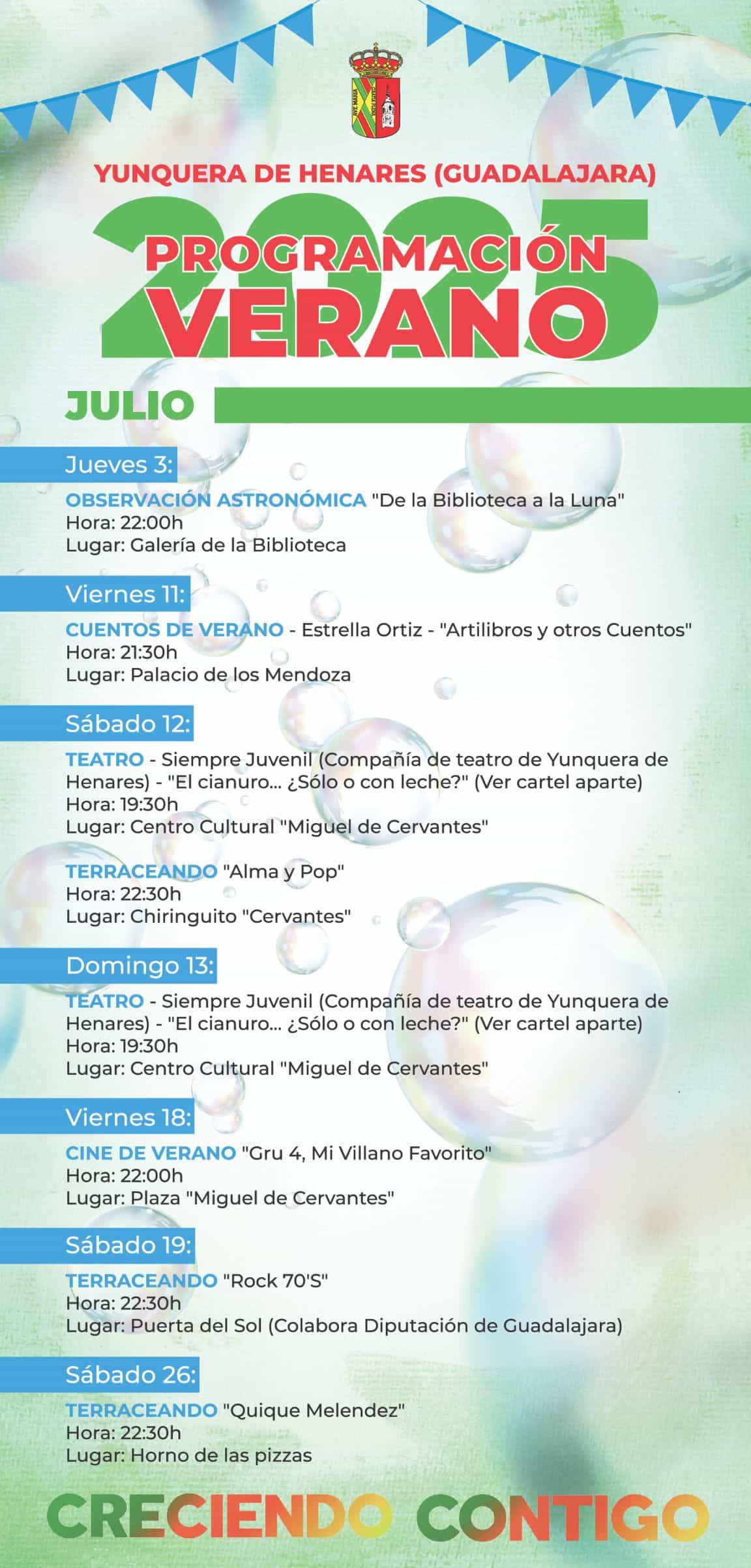 Programación Yunquera Julio 2025