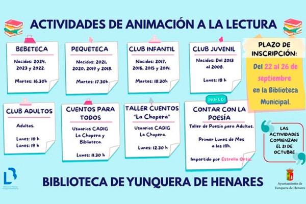 Actividades de animación a la lectura en la Biblioteca Municipal