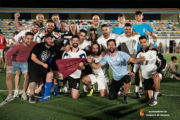 Los barrileros campeones del interpeñas masculino de Yunquera de Henares