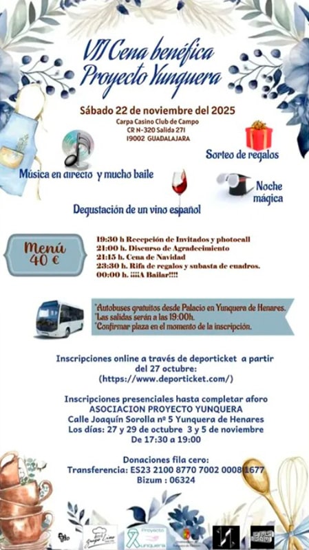 VII Cena Benefica de Navidad Proyecto Yunquera