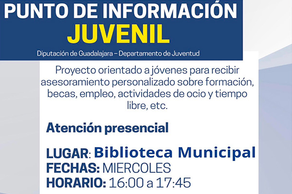 El Punto de Información Juvenil abre sus puertas en la Biblioteca Municipal