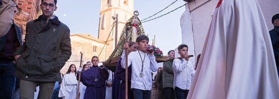 Yunquera de Henares vuelve a vivir la Procesión Infantil de Lunes Santo