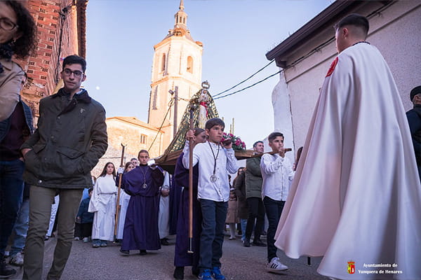Yunquera de Henares vuelve a vivir la Procesión Infantil de Lunes Santo