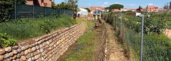 En marcha los trabajos de limpieza del Arroyo Valdelalobera a su paso por Yunquera de Henares