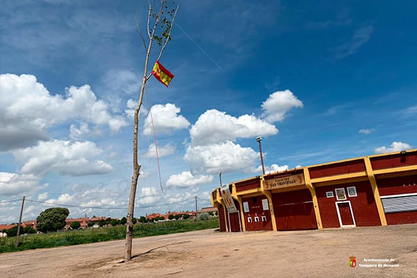Los quintos del 2008 celebran la emblemática “Puesta del Mayo"