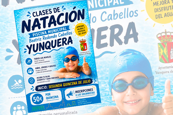 Clases de Natación en la Piscina Municipal Beatriz Redondo Cabellos