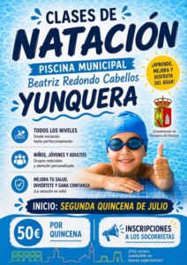 Clases de Natación en la Piscina Municipal Beatriz Redondo Cabellos