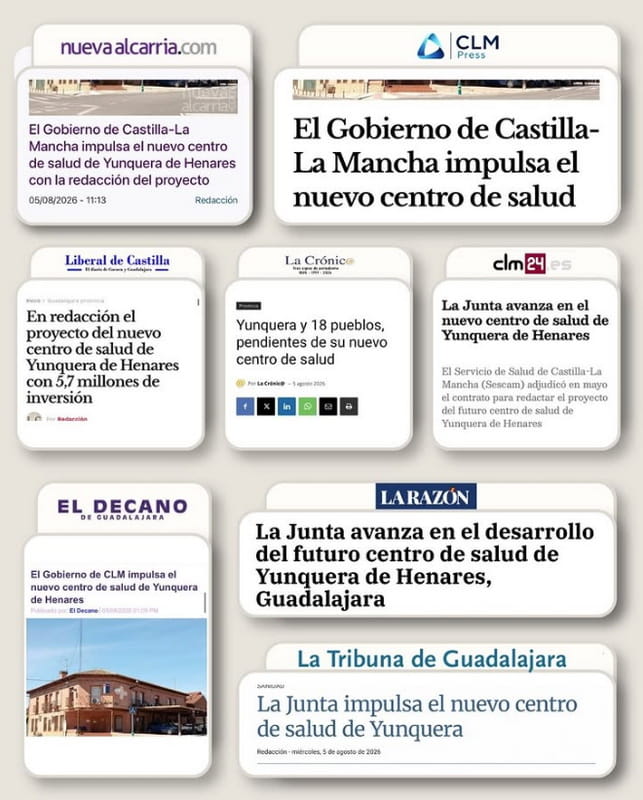 Los medios de comunicación se hacen eco del futuro Centro de Salud de Yunquera