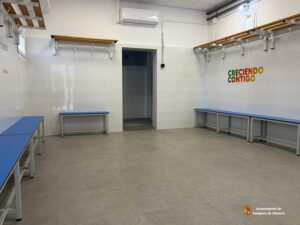 Obras de la fase 1 de rehabilitación del campo de fútbol municipal de El Jaenal