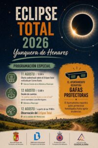 Yunquera de Henares se prepara para vivir el Eclipse Total 2026