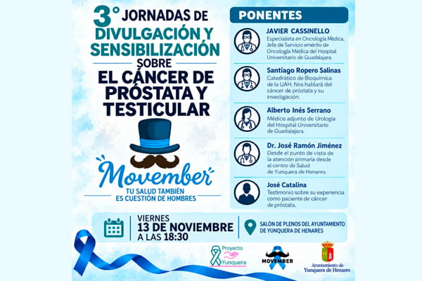 3.ª Jornadas de Divulgación y Sensibilización sobre el Cáncer de Próstata y Testicular