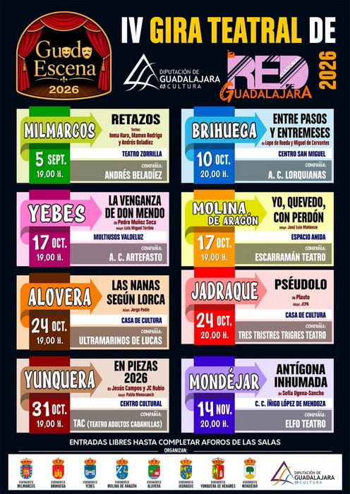 Guadaescena, IV Gira Teatral 2026 en Yunquera