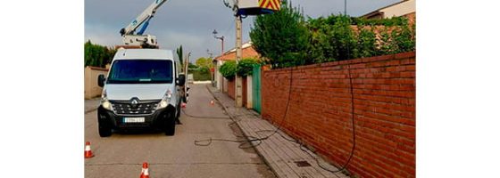 Información de los trabajos realizados para solucionar las averías en el alumbrado público.